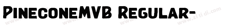 PineconeMVB Regular字体转换
